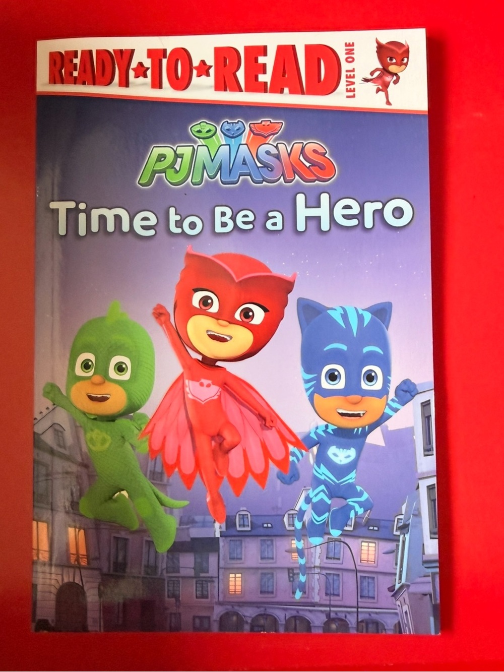 Ready-To-Read Level One "Time To Be A Hero" Storybook PJ Masks Book